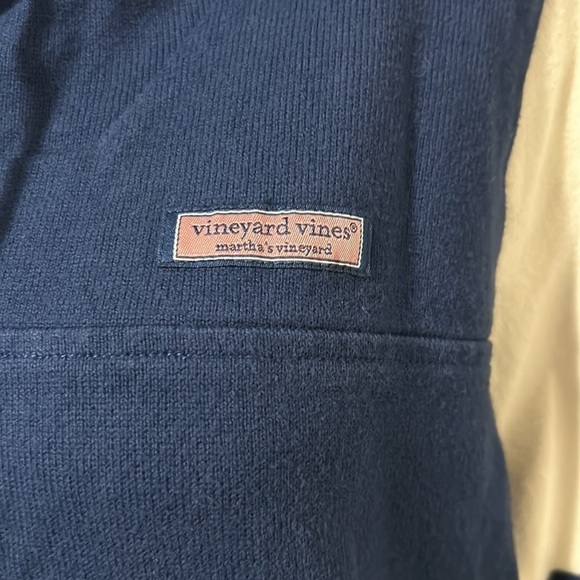 Vineyard Vines Funnel Neck Mixed Stripe Shep Shirt Relaxed Sweatshirt Sz S - Picture 3 of 11